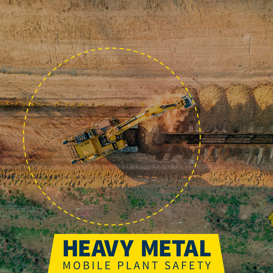 Heavy Metal Campaign logo with excavator